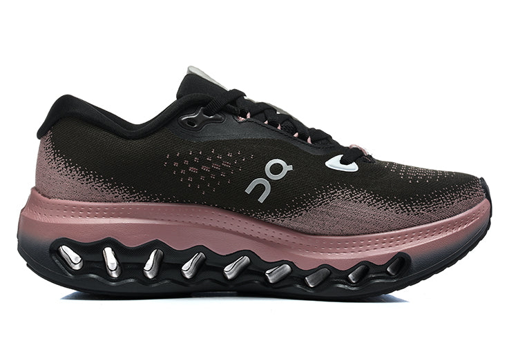 ON Black & Mauve Cushioned Running Shoes